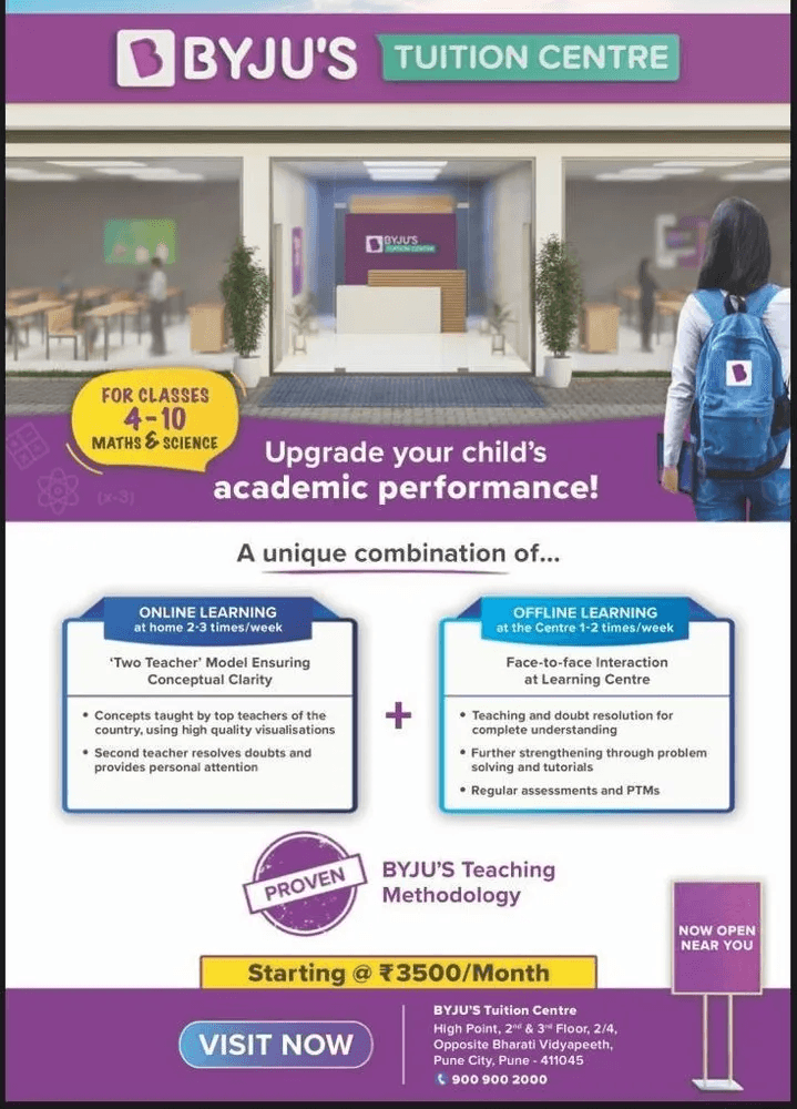 BYJU'S Flyer Example