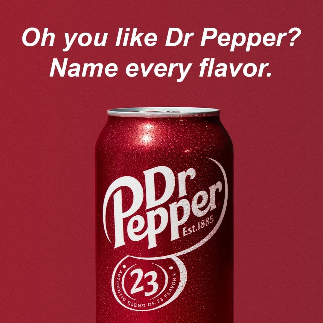 Dr Pepper Flavor Instagram Story