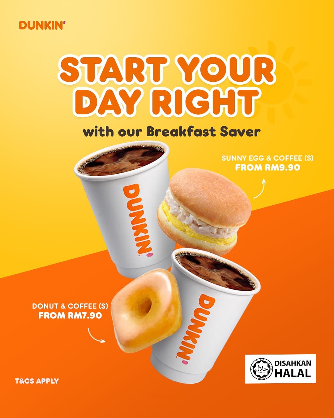 Dunkin’ Breakfast Saver Instagram Story