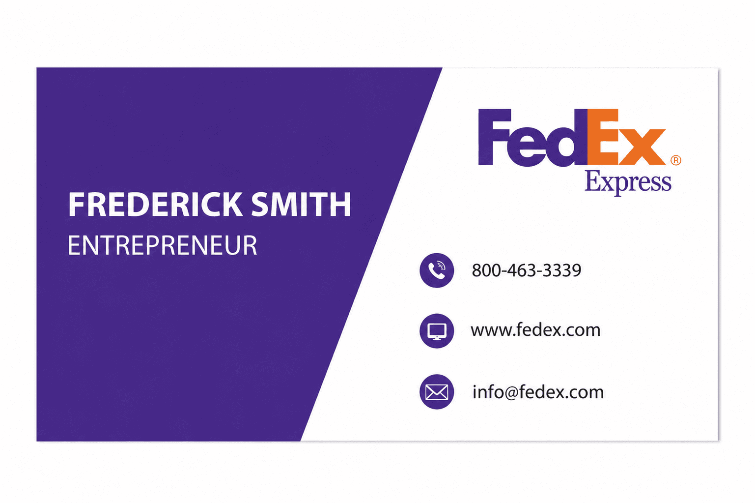 FedEx Express Business Card