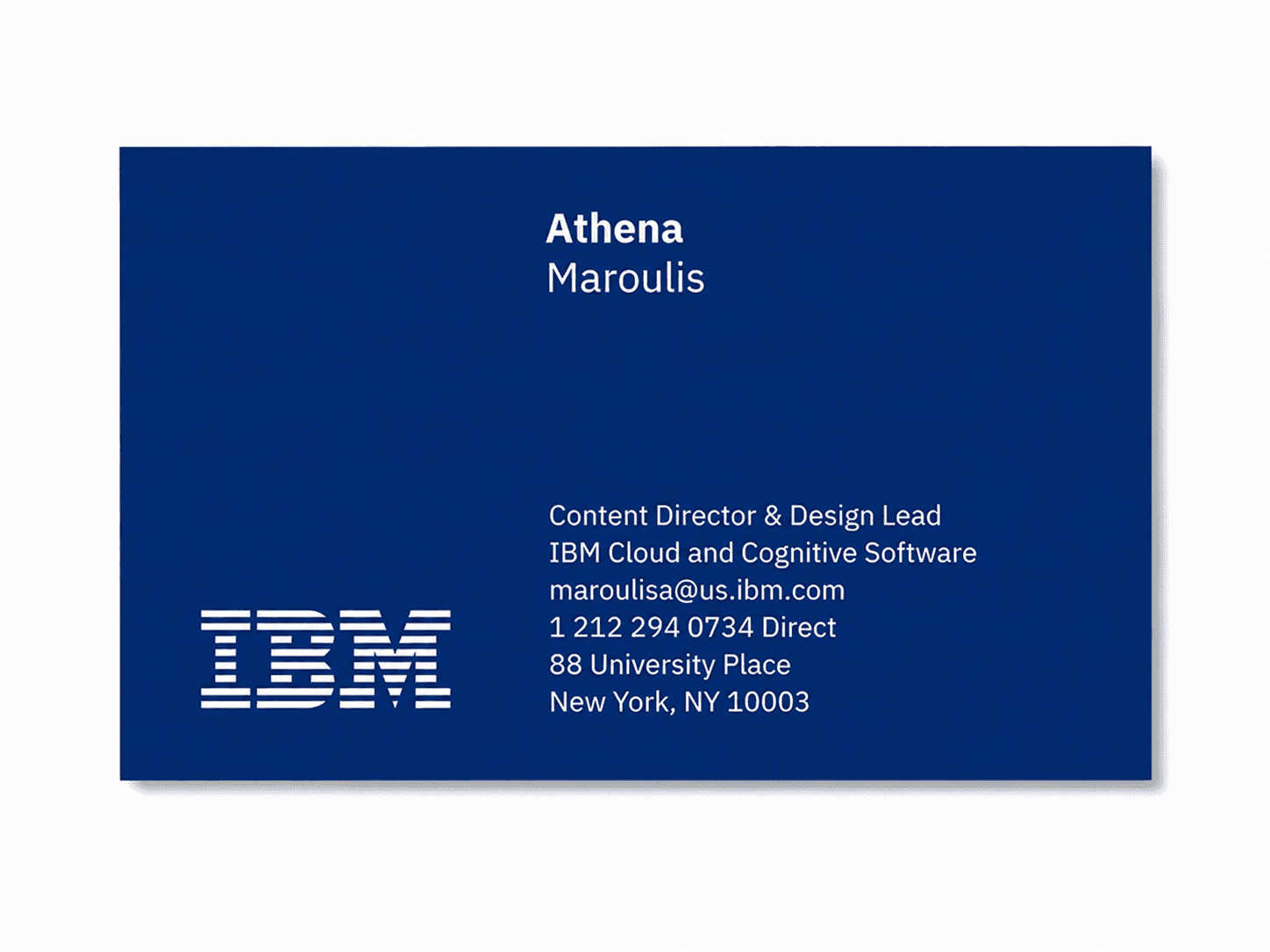 IBM Business Card