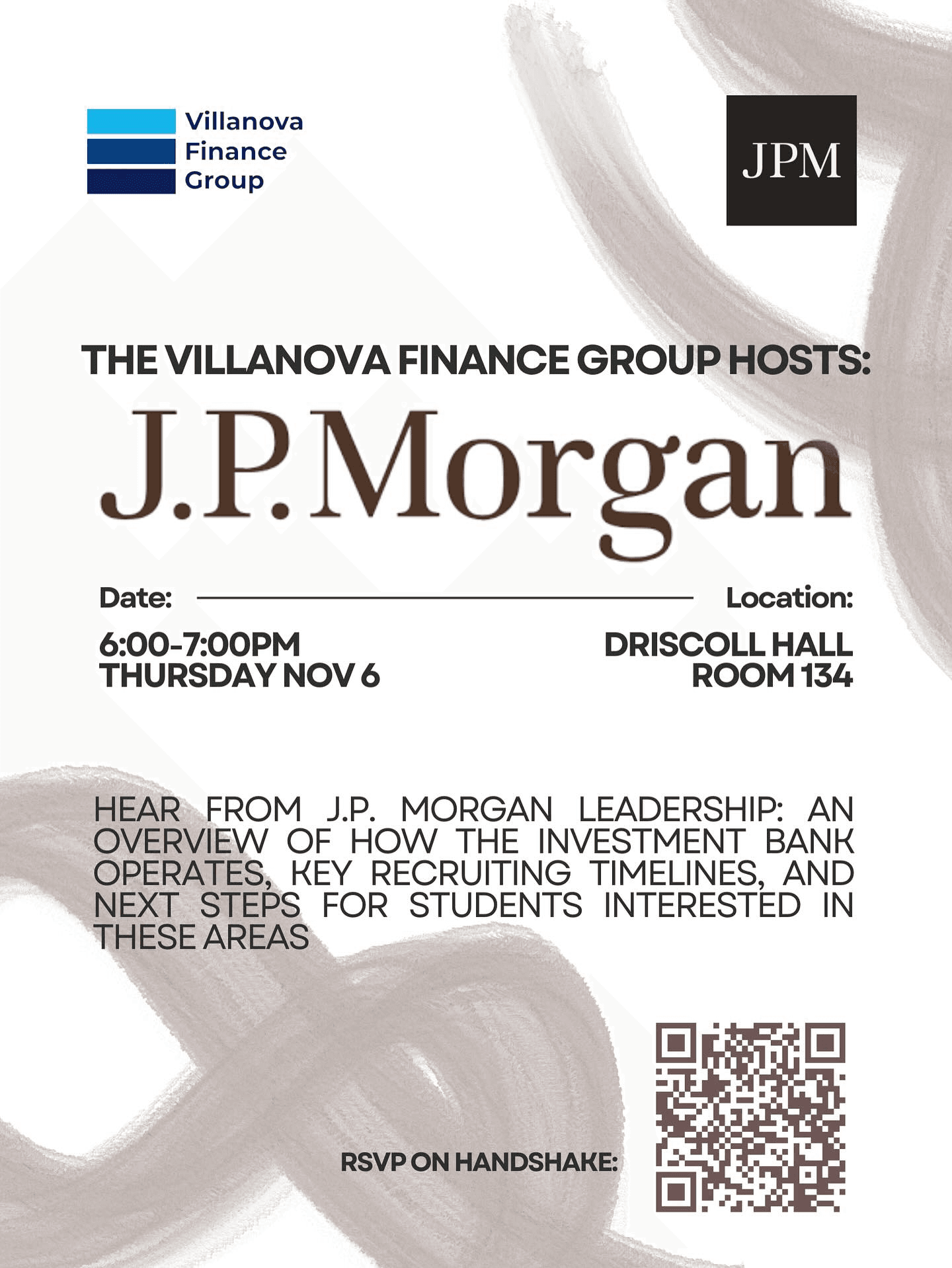 JP Morgan Investment Banking Flyer