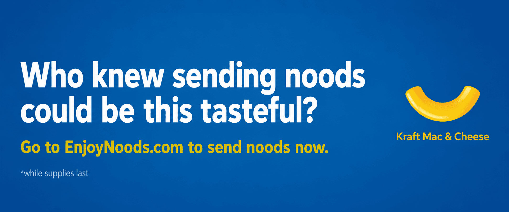 Kraft Mac & Cheese Advertisement