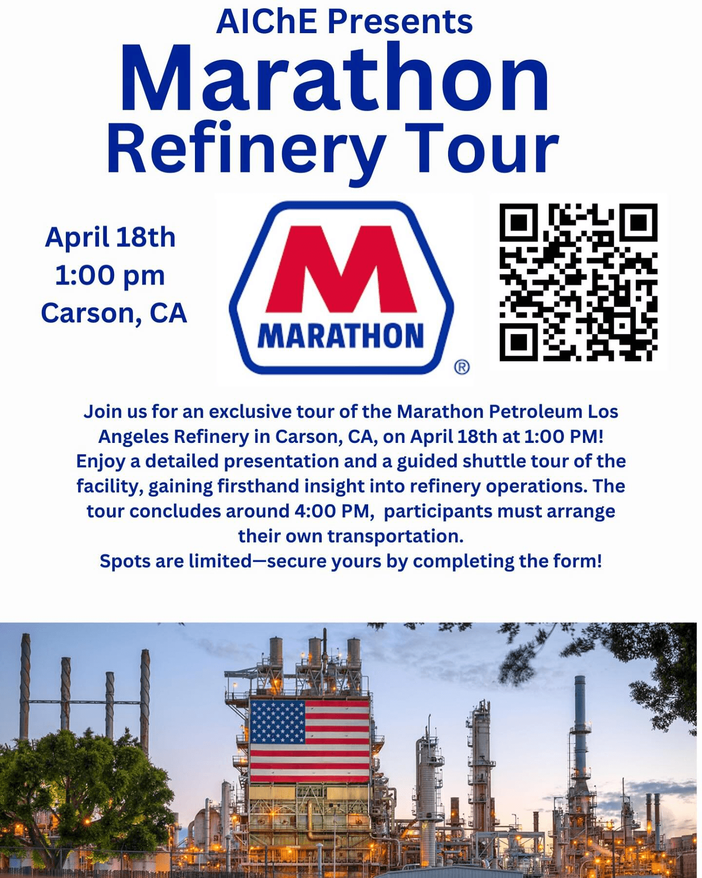 Marathon Refinery Tour Flyer