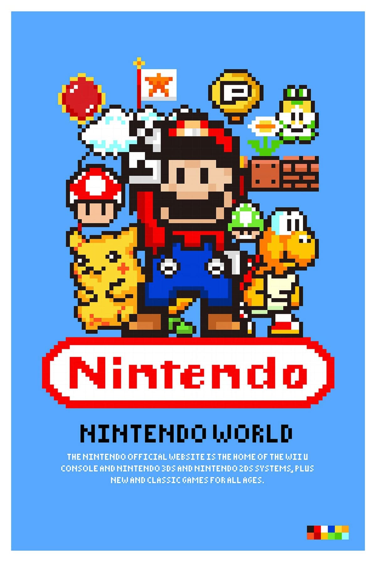 Nintendo Pixel Poster