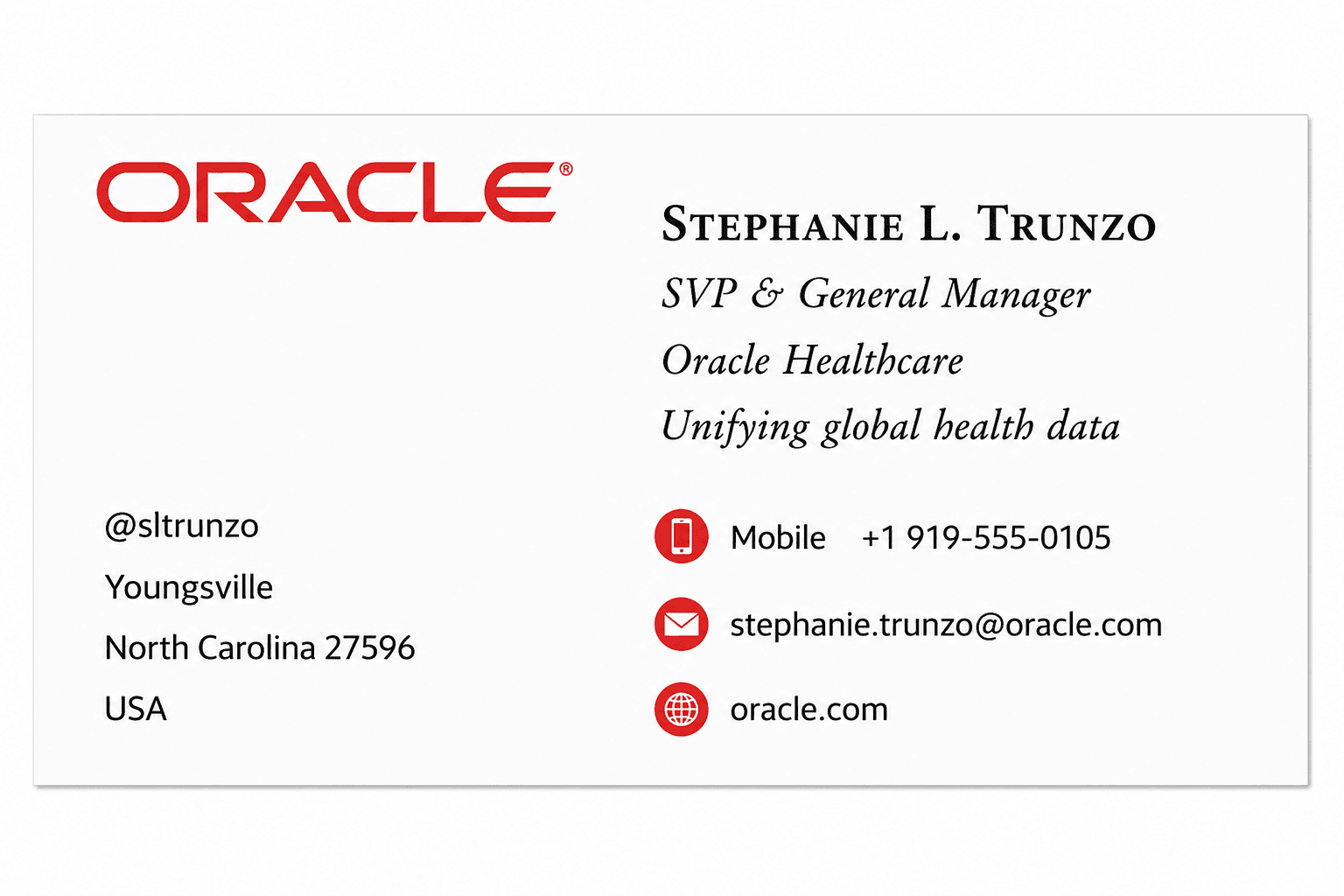 Oracle Business Card