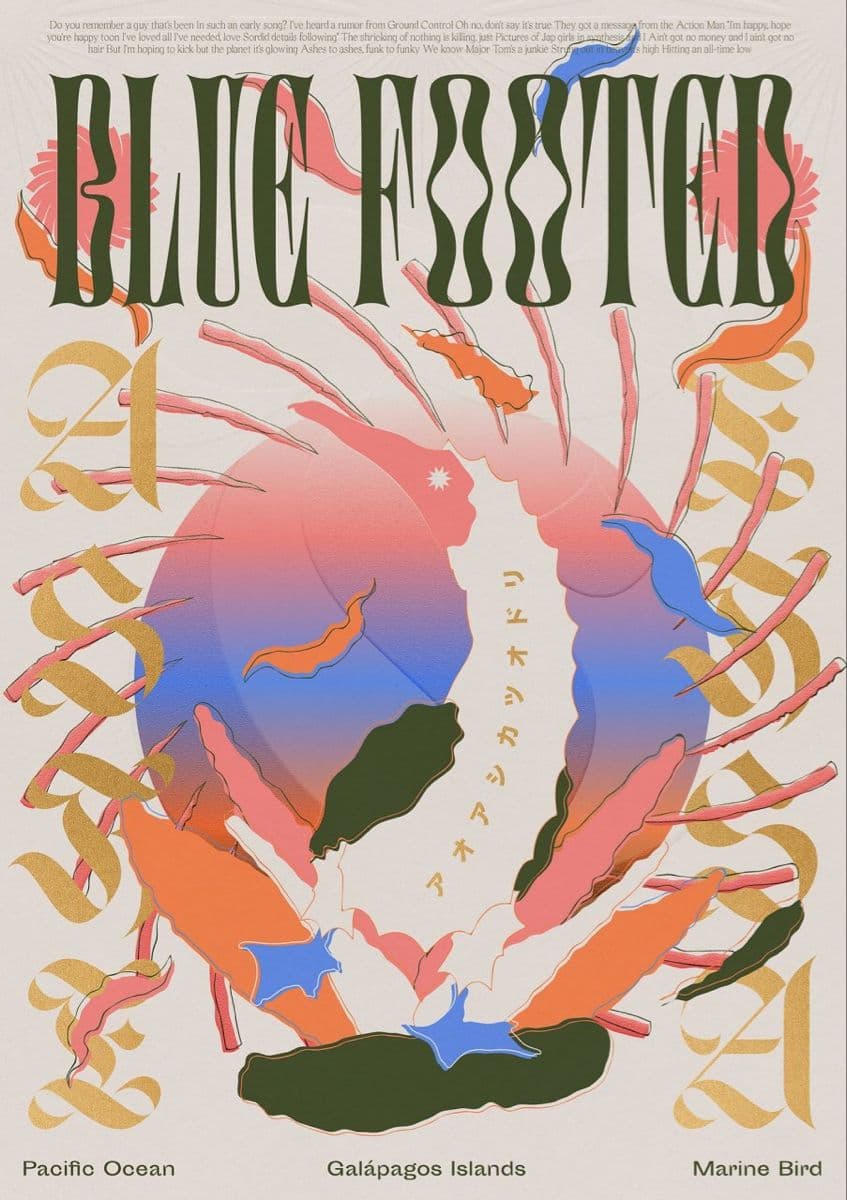 Pinterest Blue Fission Creative Poster