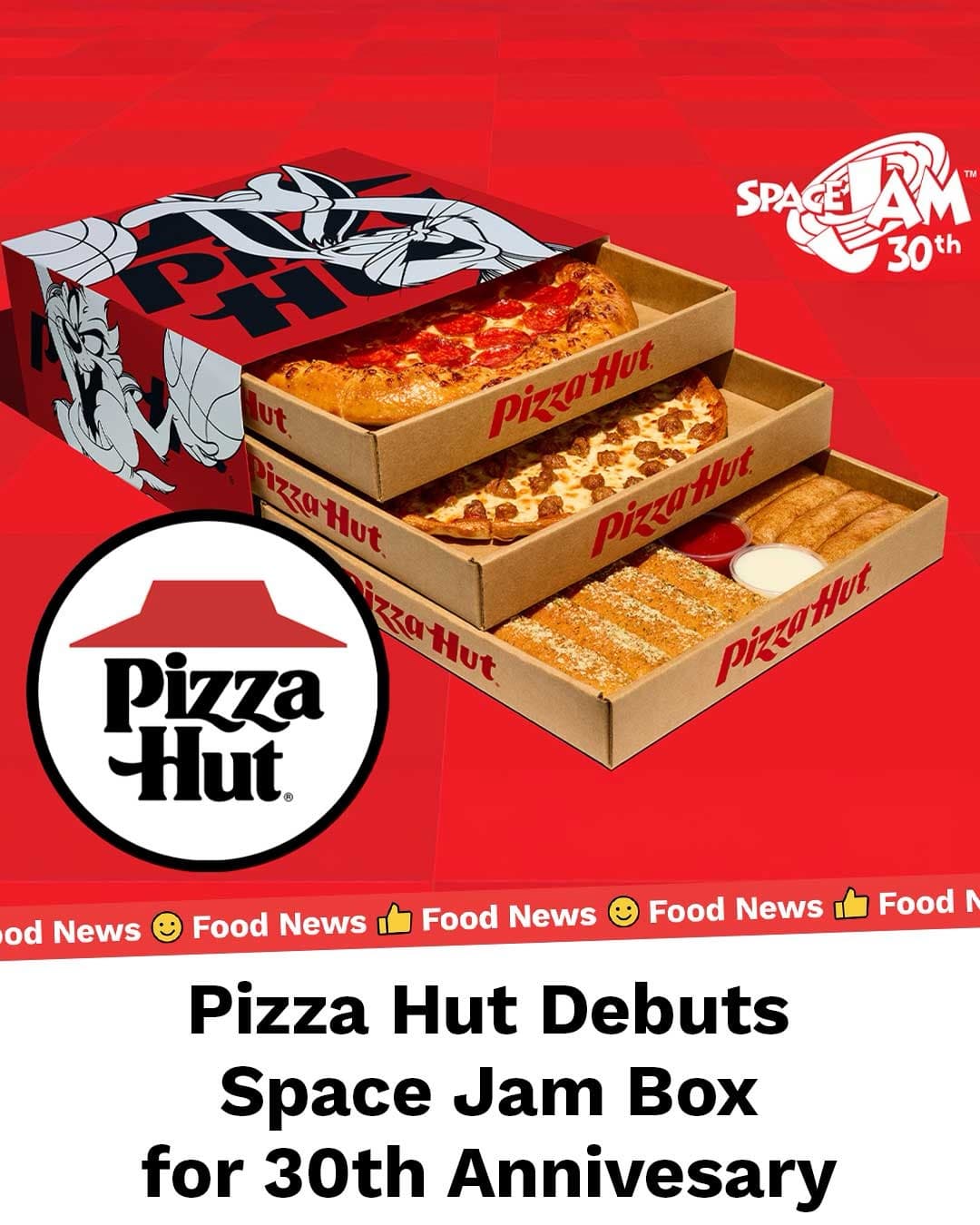 Pizza Hut Space Jam Box Instagram Story
