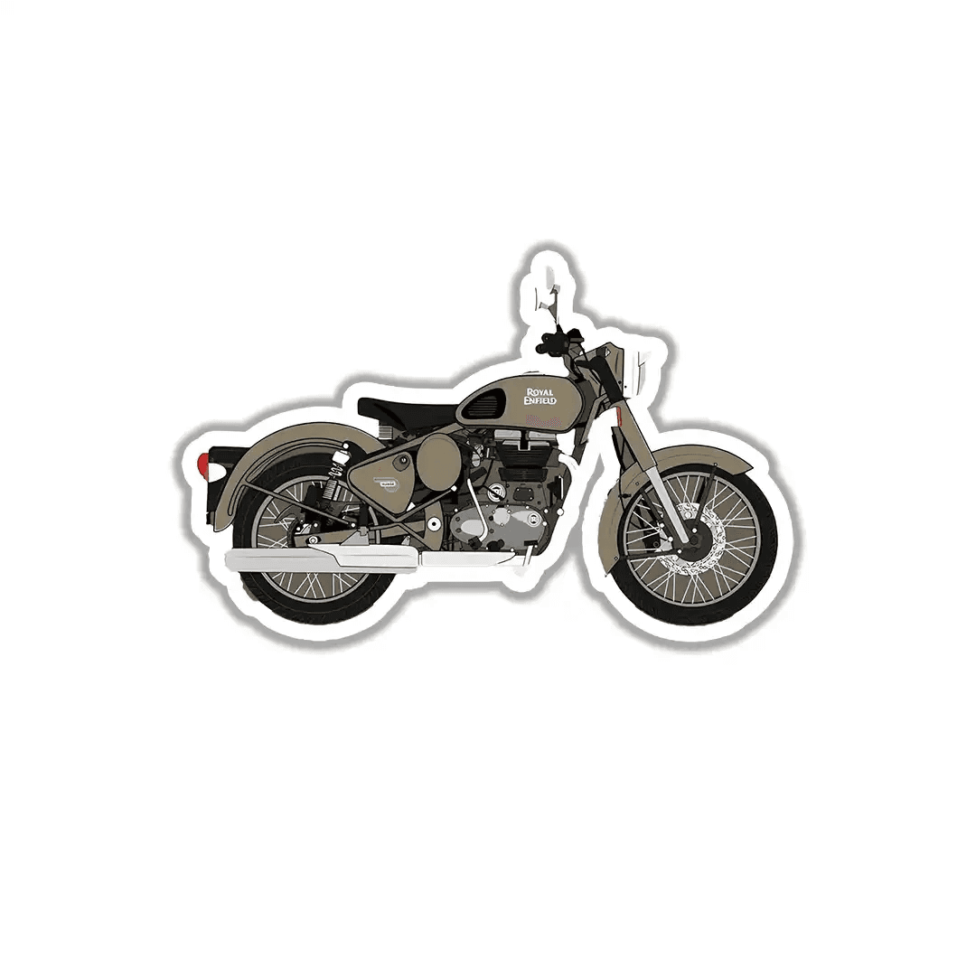 Royal Enfield Sticker Example