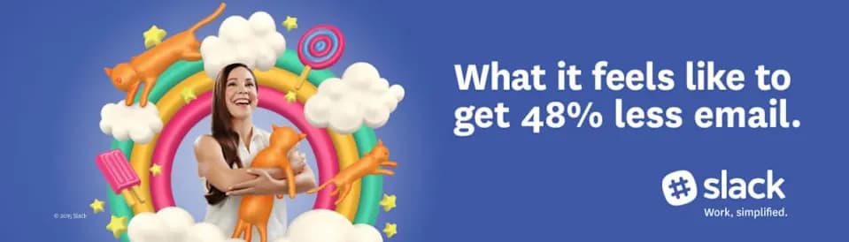 Slack Team Collaboration Display Ad