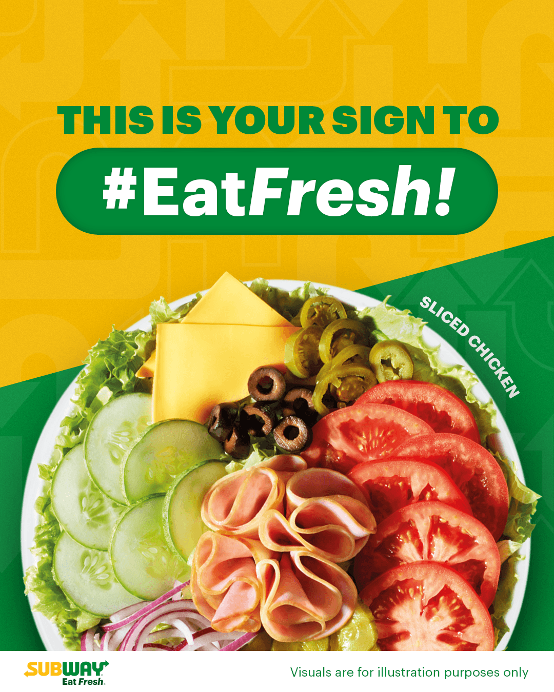 Subway Eat Fresh Instagram Story