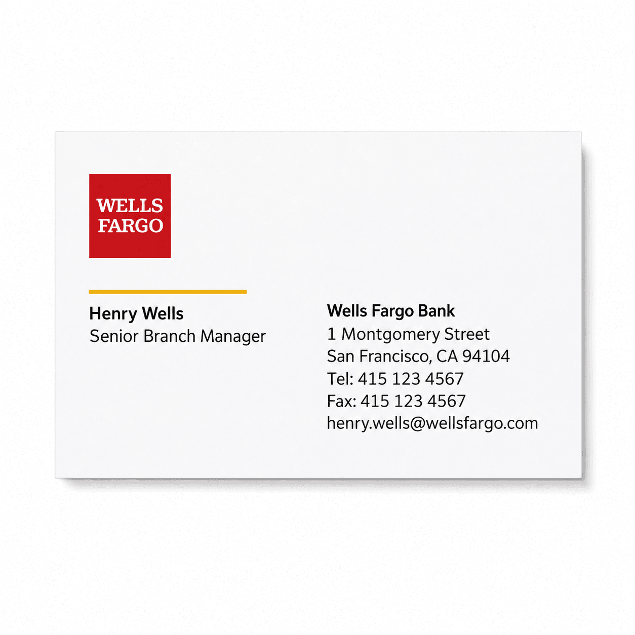 Wells Fargo Business Card