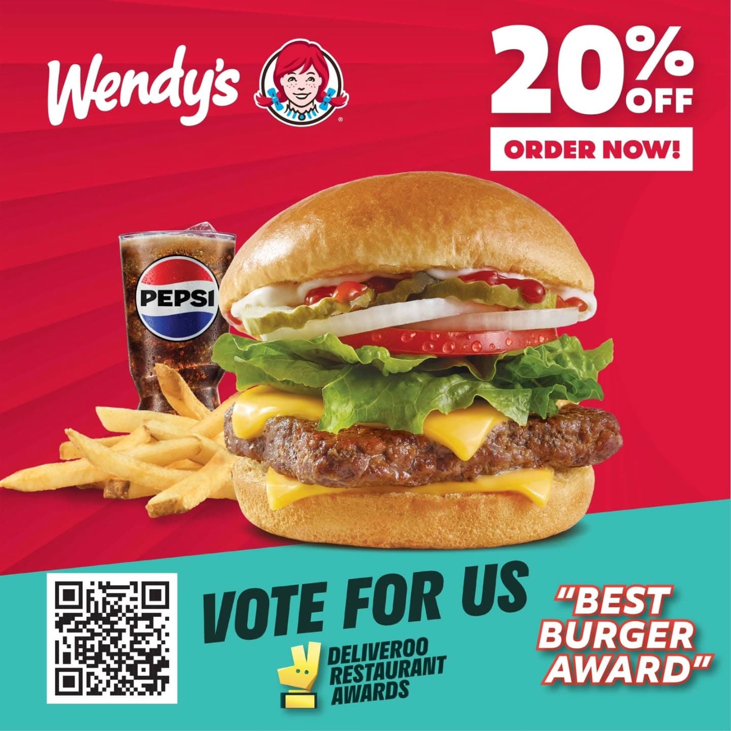 Wendy’s Burger Deal Instagram Story