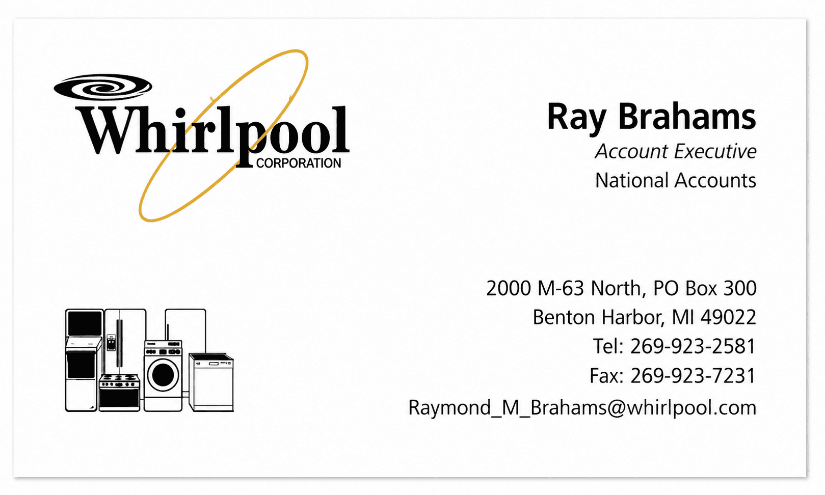 Whirlpool Business Card
