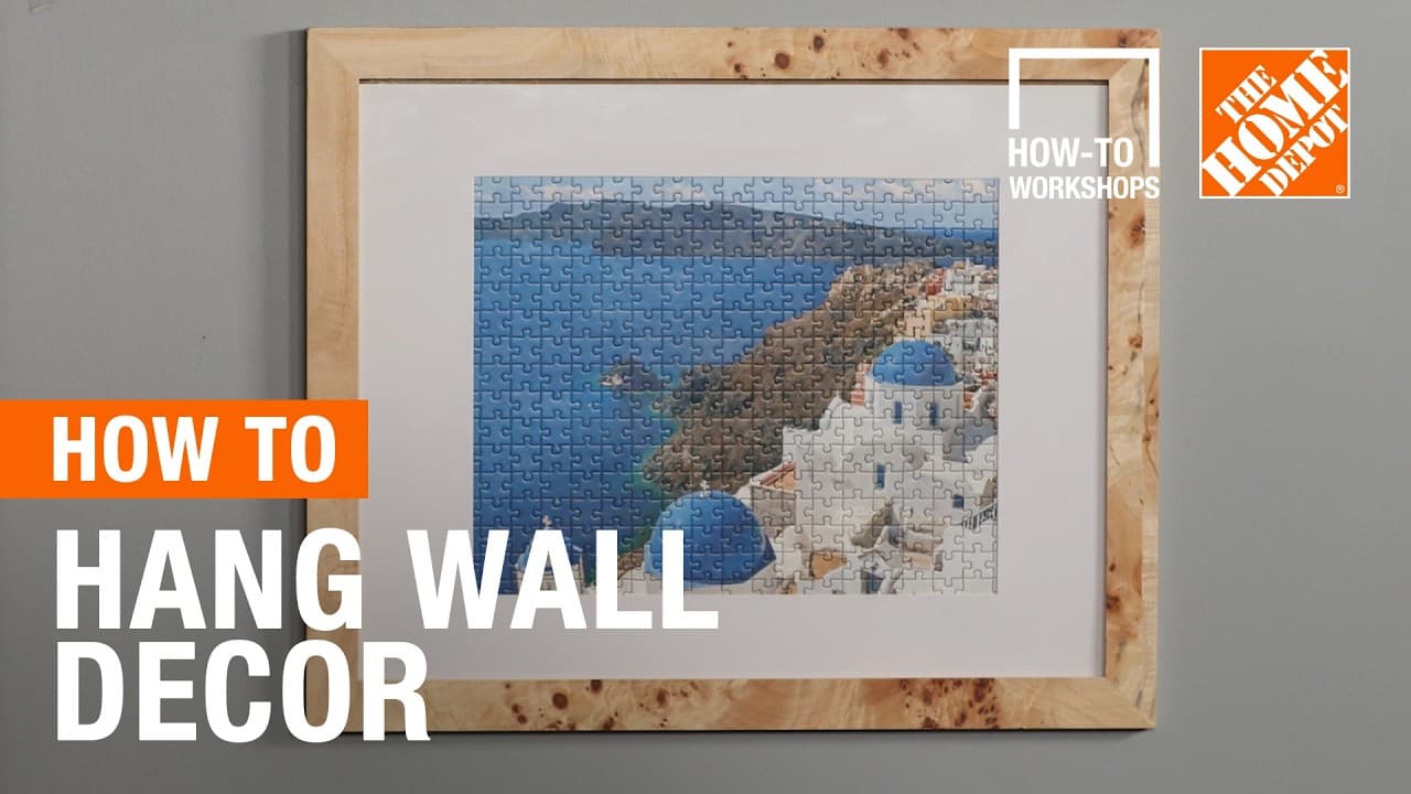 Home Depot Wall Decor Tutorial YouTube Thumbnail