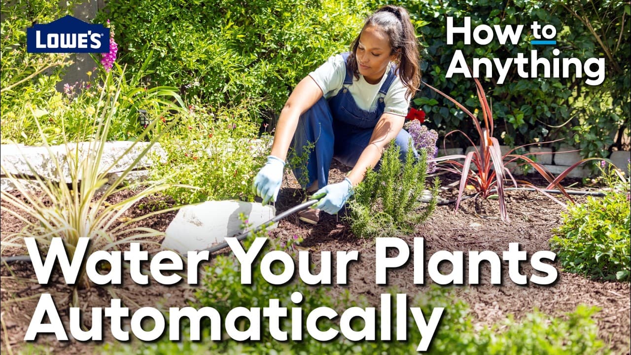 Lowe's Automatic Plant Watering Tutorial YouTube Thumbnail