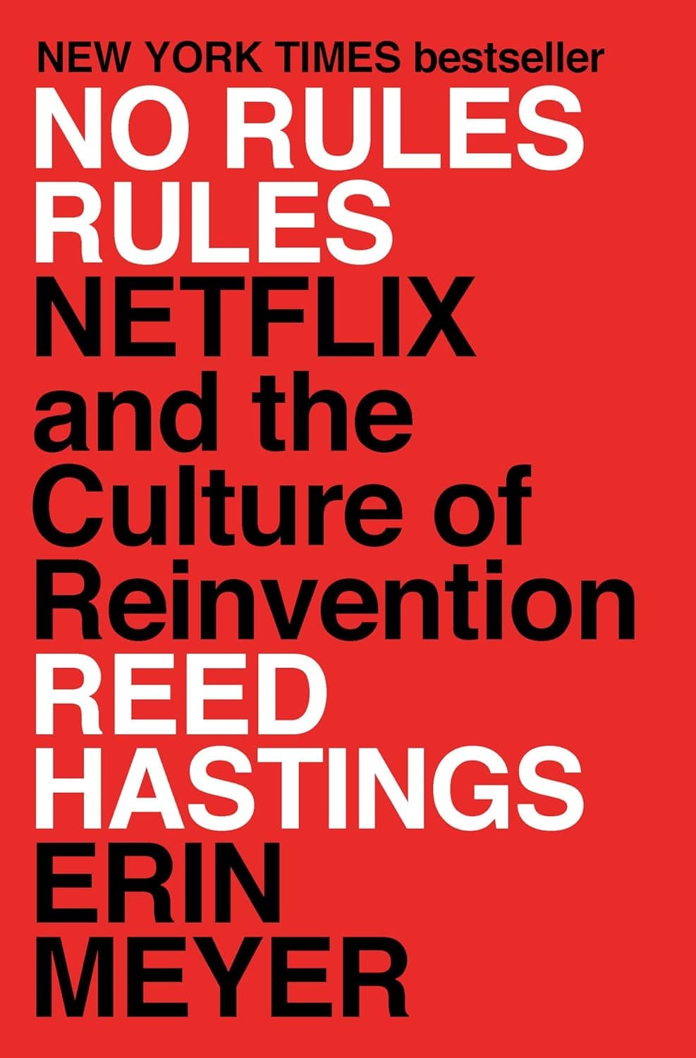Netflix No Rules Rules Book Cover