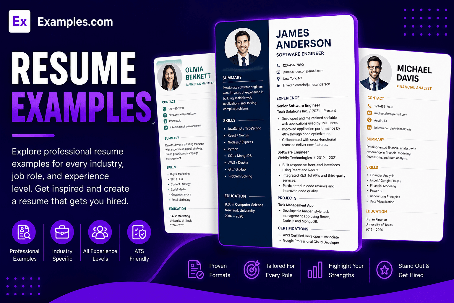 Free AI Resume Bulider, 50+ Real Resume Examples