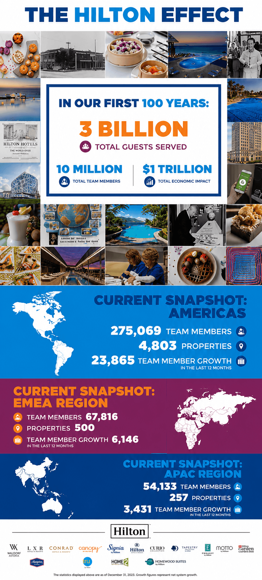 Hilton Company Overview Infographic