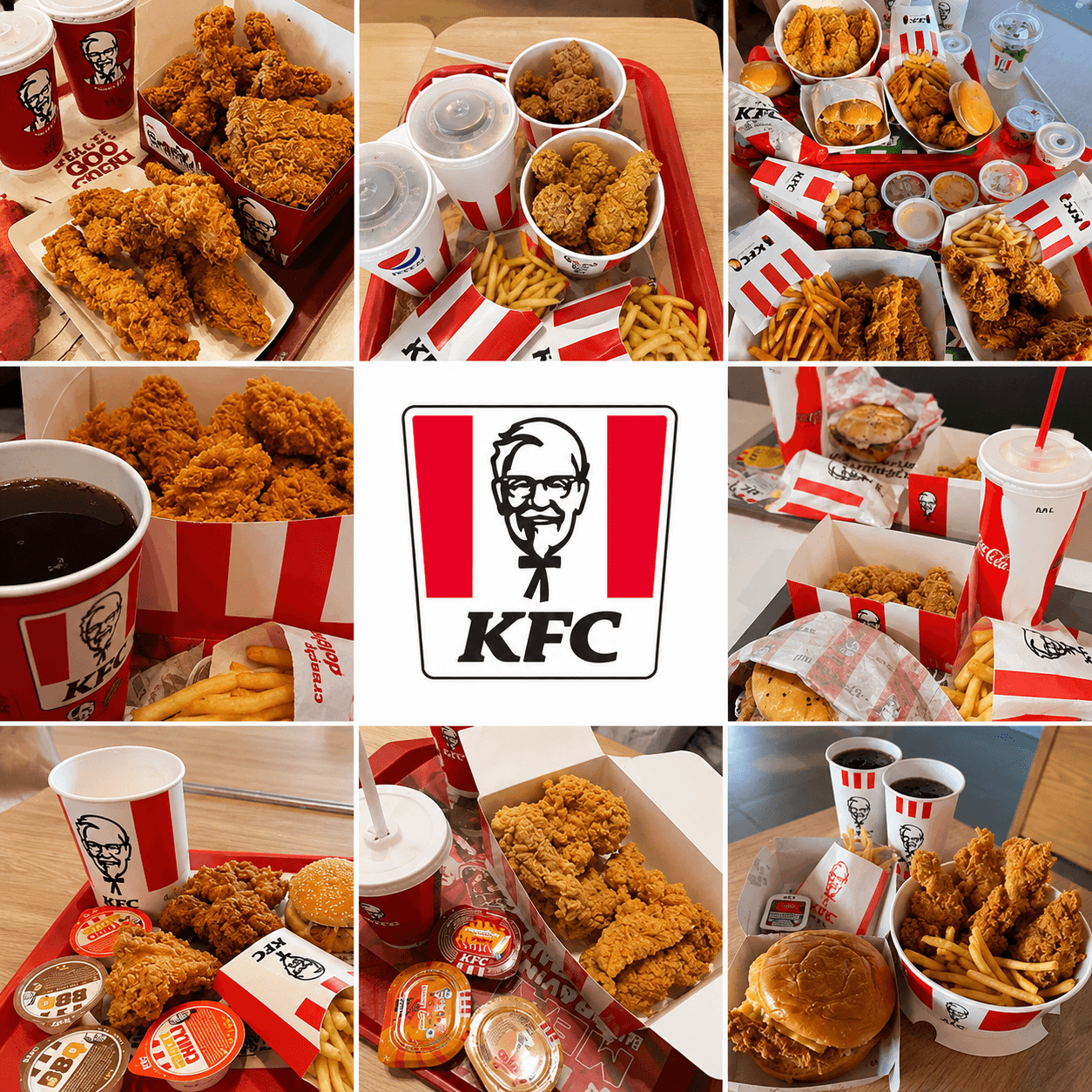 KFC Fried Chicken Mood Board
