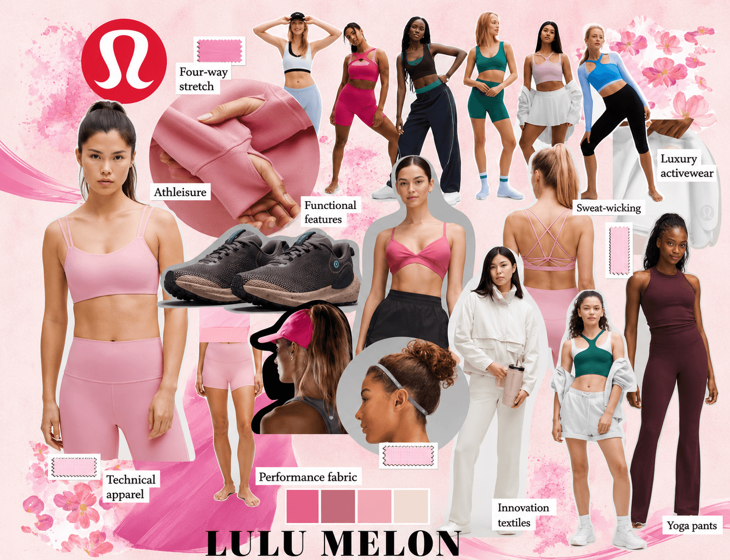 Lululemon Activewear Mood Board
