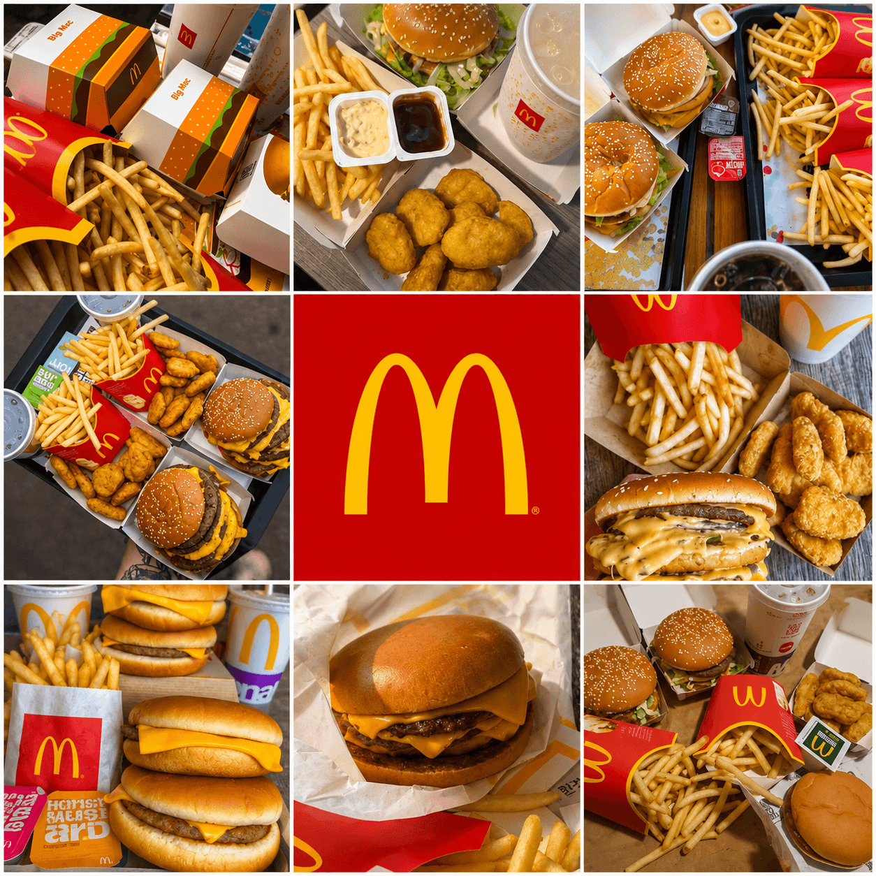 McDonald's Fast Food Mood Board
