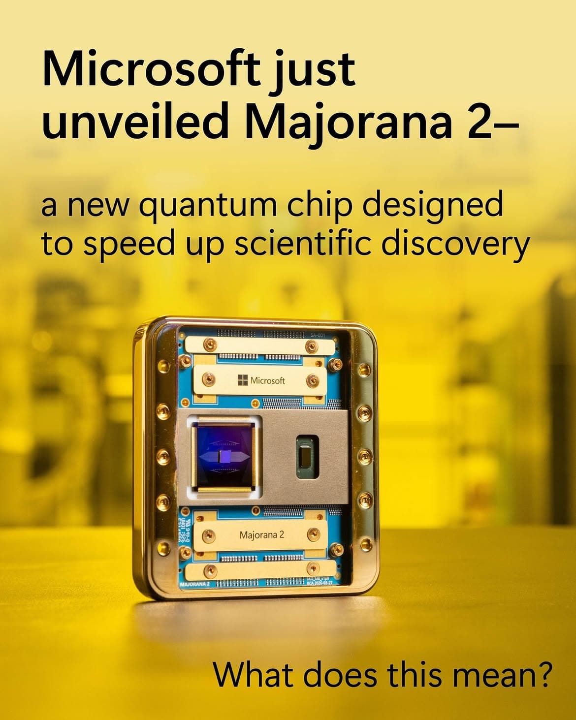 Microsoft Majorana 2 Innovation Social Media Post