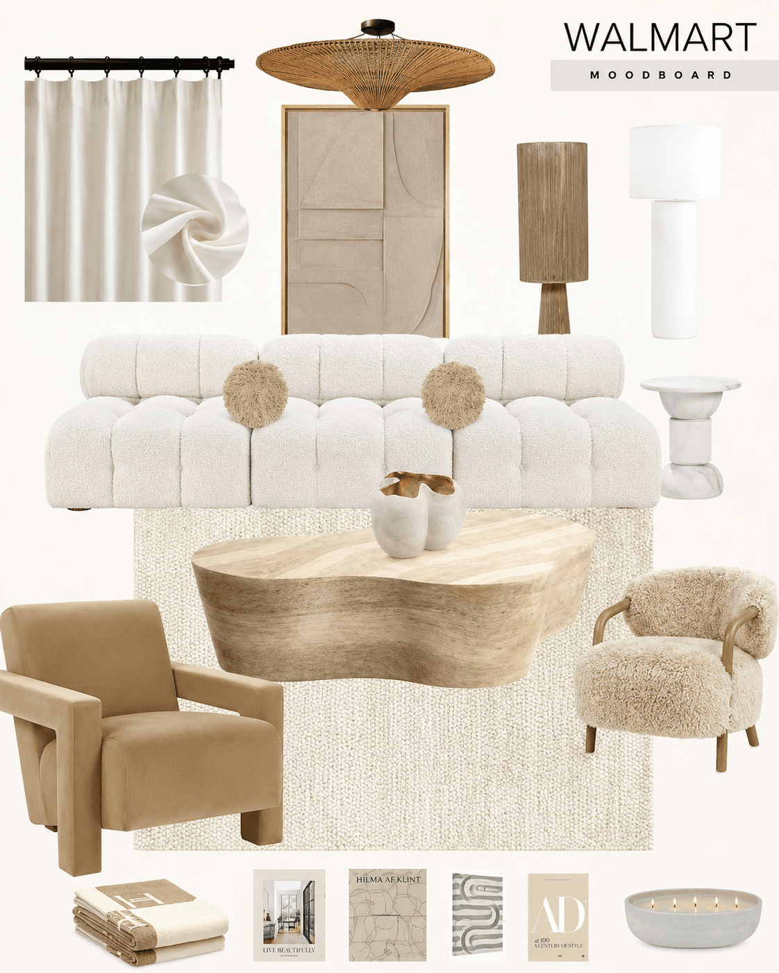 Walmart Living Room Mood Board