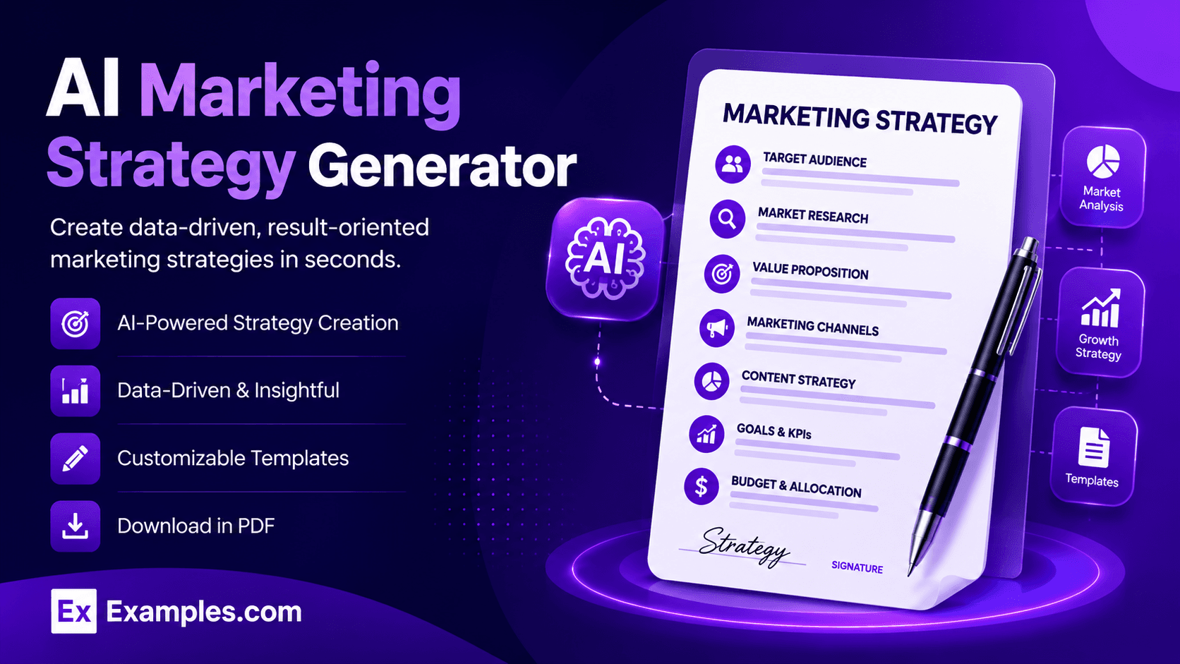 Free AI Marketing Strategy Generator, 50+ Real Marketing Strategy Examples