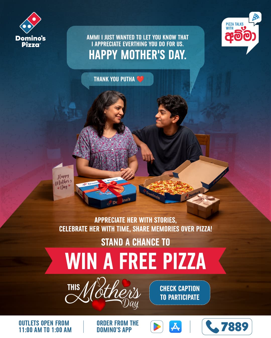 Domino’s Mother’s Day Pizza Instagram Story