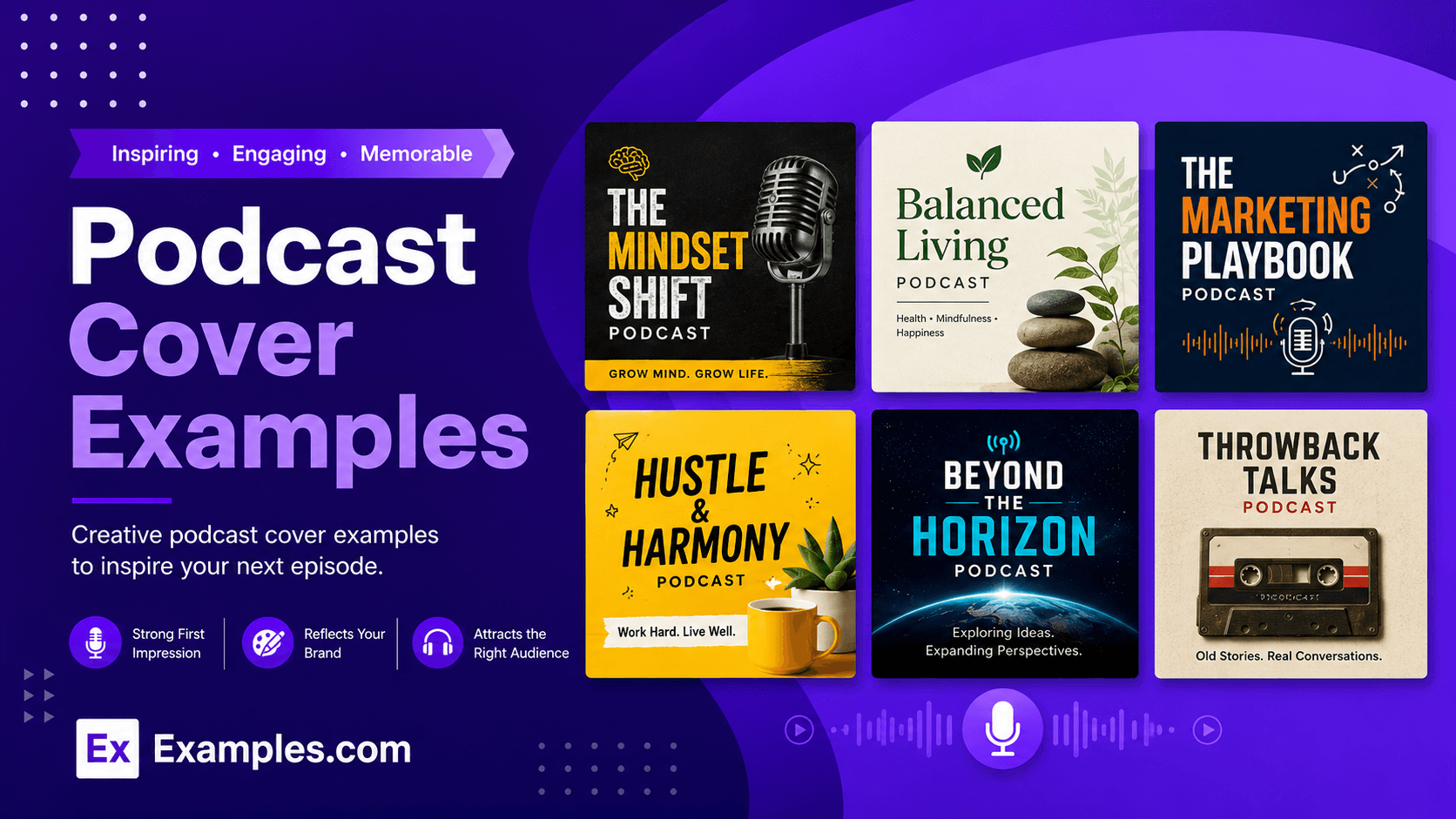 Free AI Podcast Cover Generator, 50+ Real Podcast Cover Examples