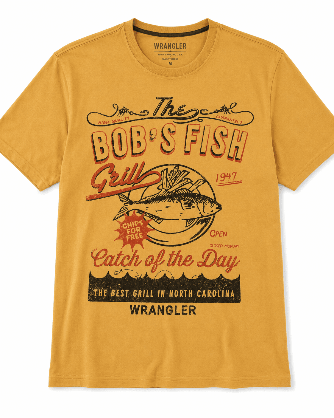 Wrangler Vintage Coastal Catch Graphic T-Shirt