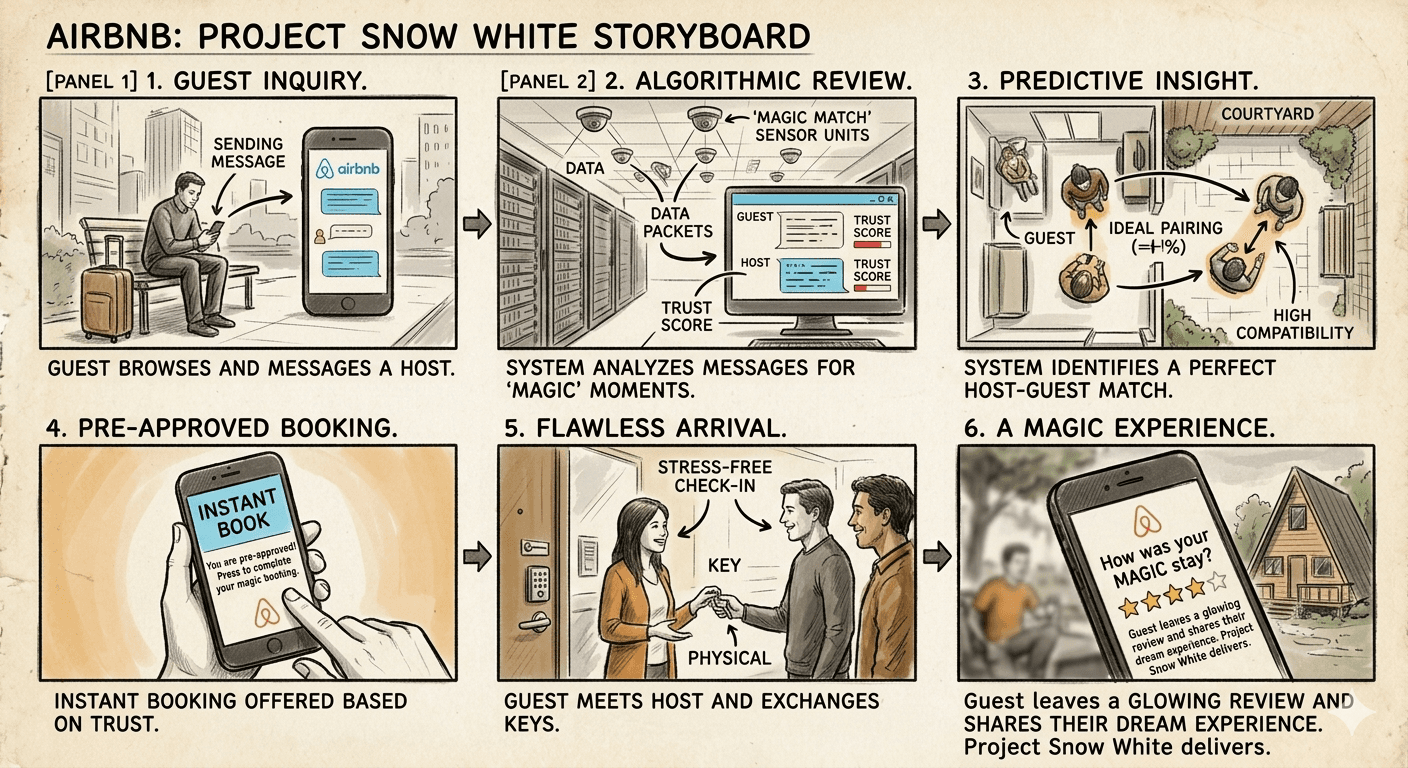 Airbnb Project Snow White Storyboard