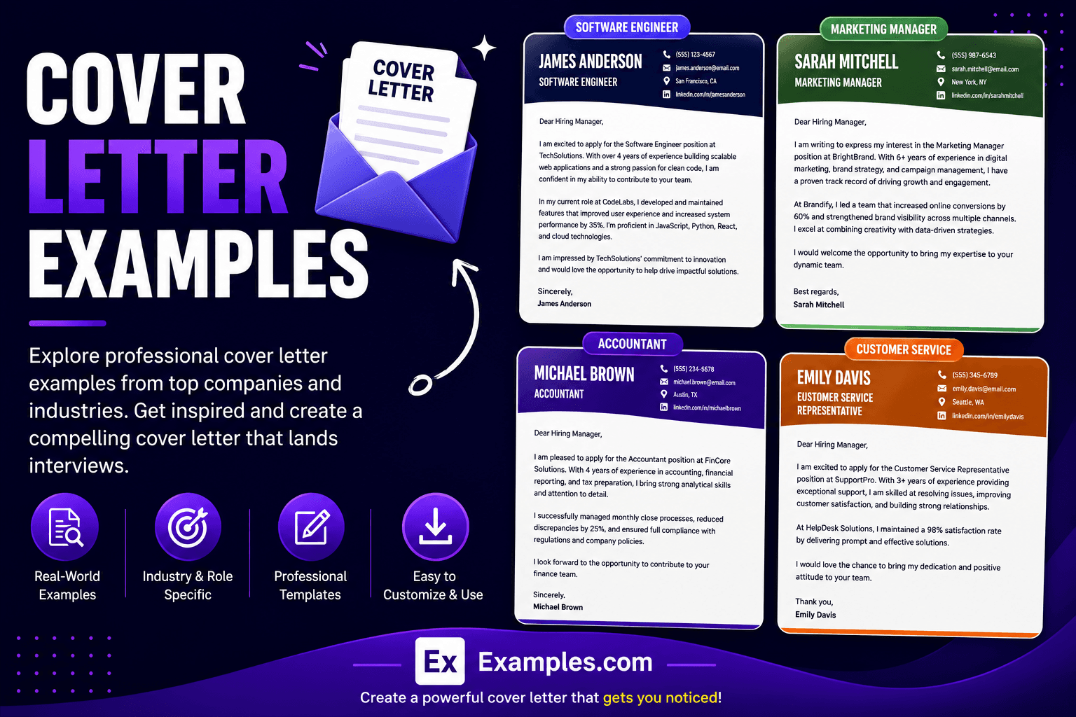 Free AI Cover Letter Generator, 50+ Real Cover Letter Examples