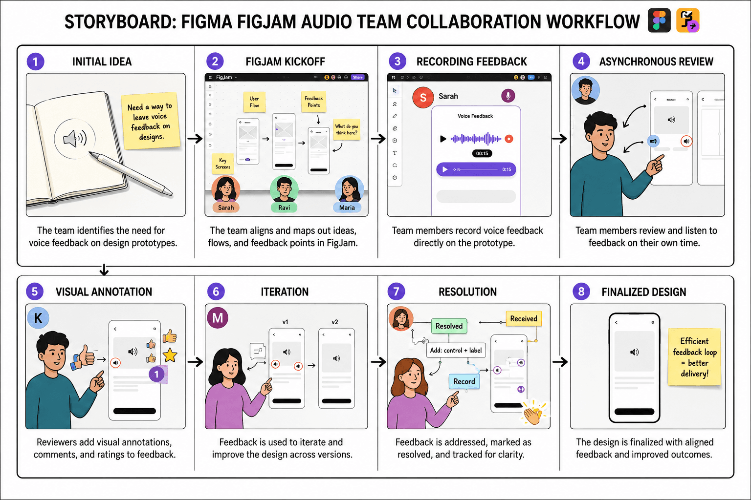 Figma FigJam Audio Team Collaboration Storyboard