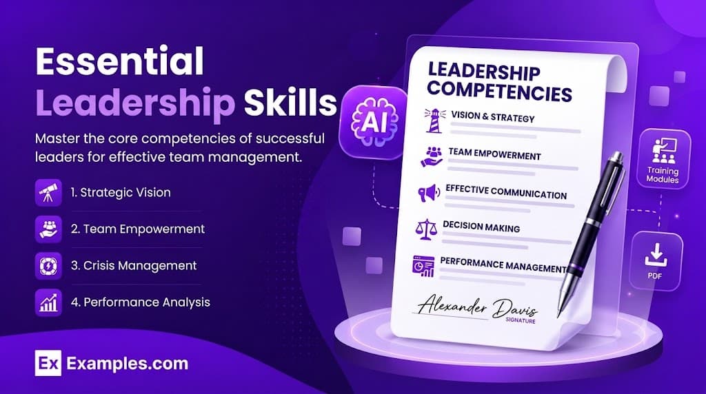 Free AI Leadership Skills Generator, 50+ Leadership Examples & Templates